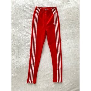 Adidas 3-Stripes Track pants, Red, Women’s Size XS